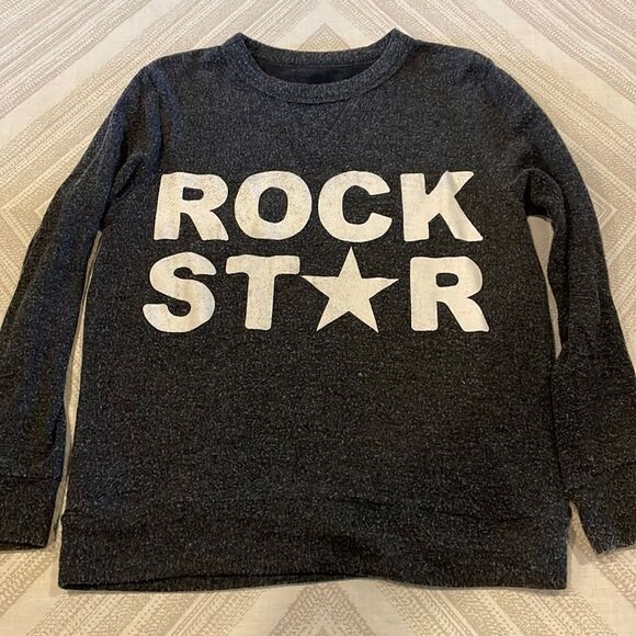 Chaser Girls Grey ‘Rock Star’ Grey Sweatshirt - Picture 1 of 7